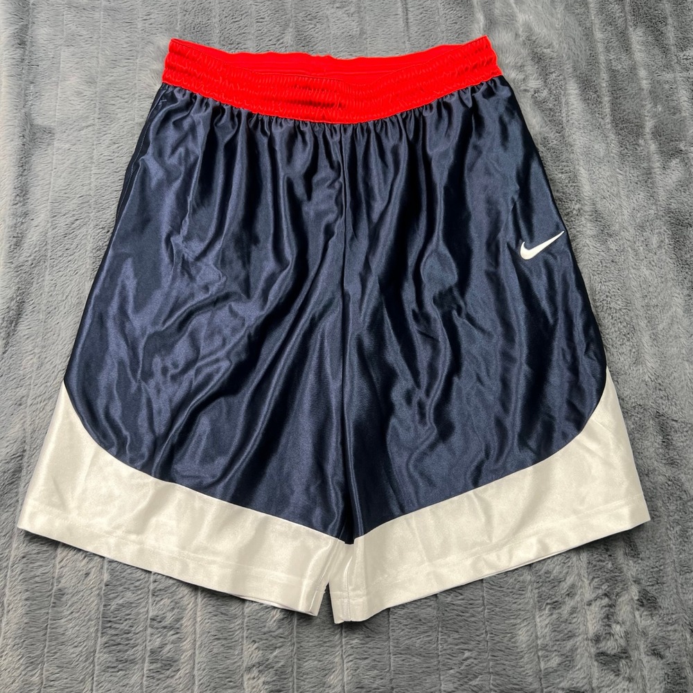 Nike Mens Dri-FIT Basketball Shorts Navy Blue White Red CV1927-410 XL